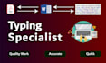 do accurate page typing and typing work job