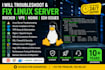 troubleshoot and fix linux server, docker, vps, nginx and ssh issues