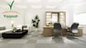 create a professional office background with your logo