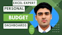 create personal budget  dashboard  in excel