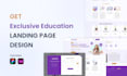 professional UI UX landing page and web template design