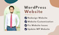 fix, customize, and redesign wordpress website