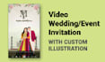make illustrated wedding invitation videos