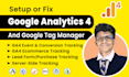 fix or setup google analytics 4, and tag manager