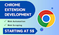 create a google chrome extension for automation