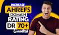 increase domain rating ahrefs DR using high  dofollow seo backlinks