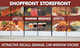design creative shopfront storefront or window graphics