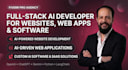 make ai website, ai web application, ai software as full stack website developer