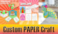 design custom paper templates for fun crafts and DIY projects