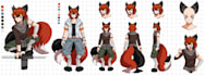 draw a character sheet reference for your oc