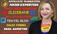 set up clickbank affiliate marketing, travel affiliate to make money online