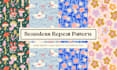 design unique seamless repeat pattern, textile, print design