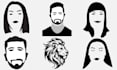 design professional silhouette logo in 6 hours