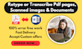 do fast retyping scanned documents, pdf, images to word, editable pdf