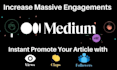 do medium article promotion to gain real medium follower