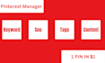 be your pinterest manager and marketing expert