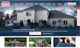 design roofing website construction roofing landing page website