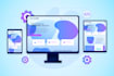 do modern website development with HTML, react js