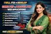fix and develop core PHP and laravel PHP web application