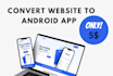 convert website to android app