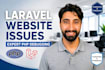 fix PHP laravel bugs, errors and website issues