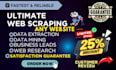 do web scraping, data scraping, data extraction from any website, a web scraper