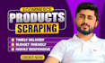 do amazon product scraping,shopify product scraping and ebay product scraping
