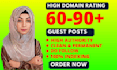 do high da 90 german, USA, canadian, and UK backlinks through blogger outreach