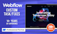 make any fix to your webflow website