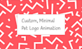 make 2d petshop and veterinary clinic logo animation