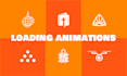 do preloading animation, loading animation, gif animated svg, json, lottie