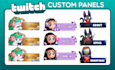 draw custom panels for twitch