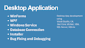develop desktop applications using net