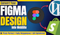 convert figma to wordpress or PSD website design into wordpress