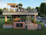 design shipping container homes, cafes, restaurant in 3d