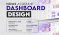 create home assistant dashboard with various inbuilt and custom cards