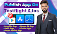 upload your lovable web app, base 44 app to app store