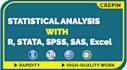 do statistical data analysis using python, excel, r, spss