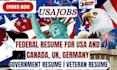 write federal, usajobs, ksa response for veteran, military, government resume