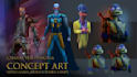 draw character game concept art