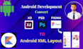 convert xd to XML,PSD to XML, figma to XML in android studio