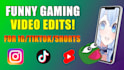 make funny gaming clips for tiktok