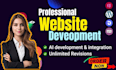 build rebuild custom website, website development, fullstack web developer