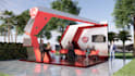 design an exhibition stand, display stand, stall, or kiosk