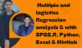do statistical data analysis with r,python,spss and minitab