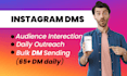 send bulk instagram dm by daily outreach