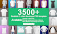 make 10 t shirt mockup video and photo