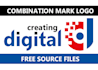 design Combination Mark Logo Free PSD Source File