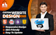 build custom responsive website in HTML, CSS, bootstrap, javascript and PHP