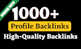build SEO profile high da backlinks with white hat link building
